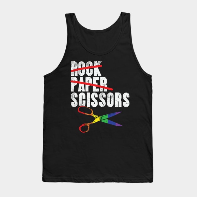 Rock Paper Scissors Tank Top by maxdax